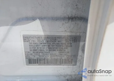 2019 Nissan Sentra S z USA, uszkodzony, nr VIN 3N1AB7AP6KY300463